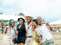 Friends at the Lesotho Wine Festival