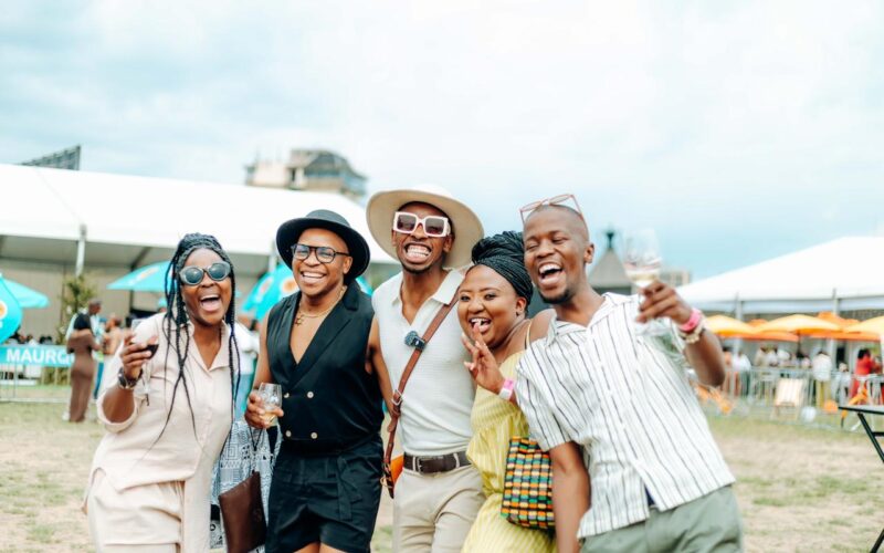 Friends at the Lesotho Wine Festival