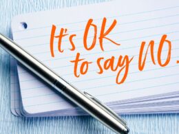 It is okay to say no notebook and pen